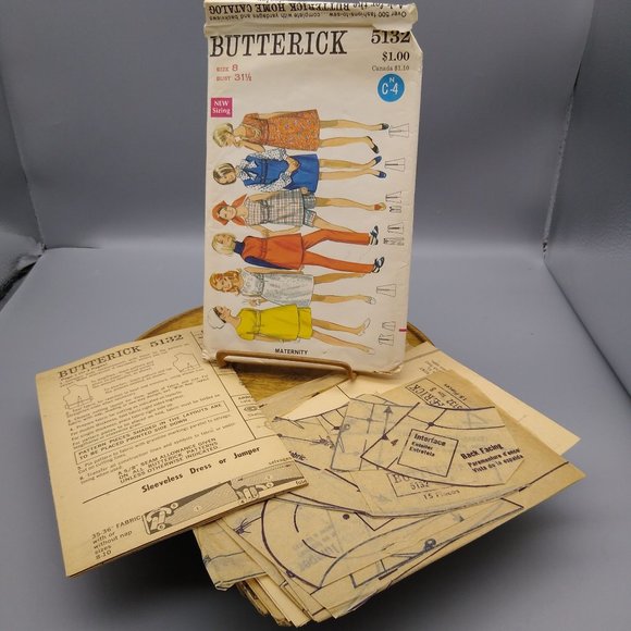 Vintage Sewing PATTERN Butterick 5132, Women 1962 Maternity Wardrobe in Misses 8 - Picture 3 of 3